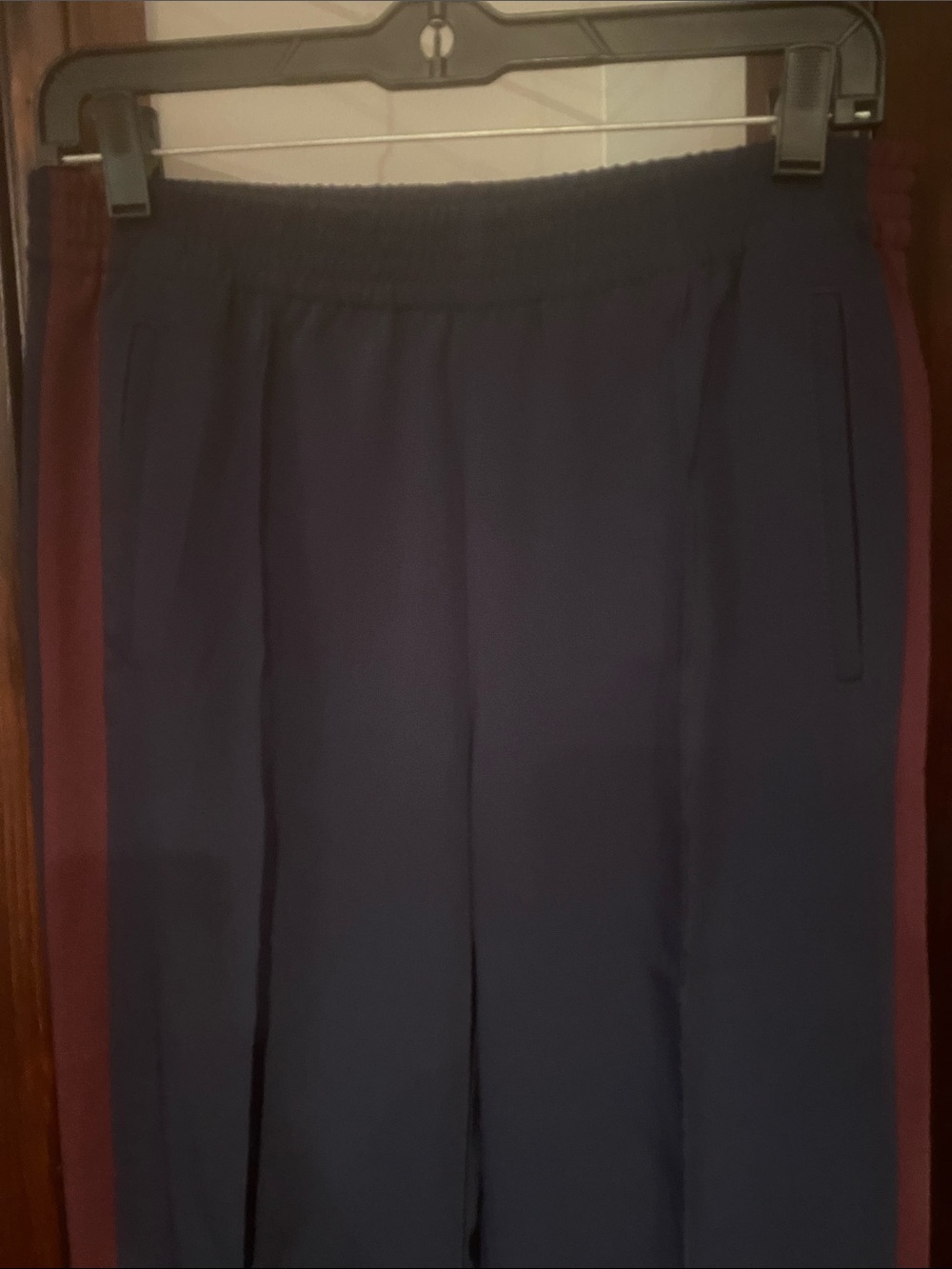 Madewell Navy Elastic-Waist Pants - Picture 3 of 7